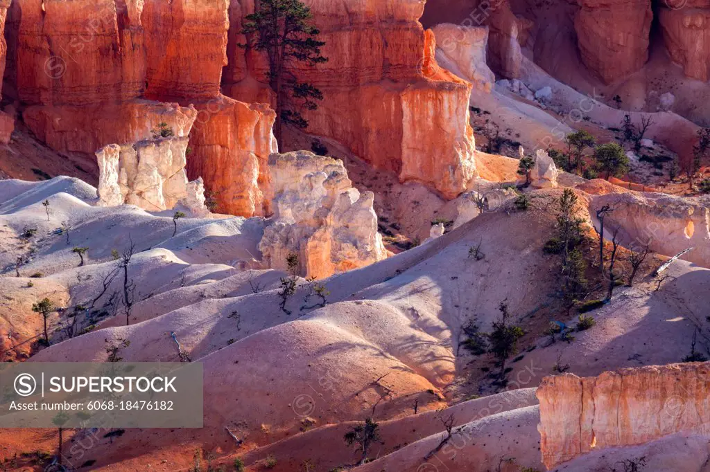 White and Orange Hoodoos