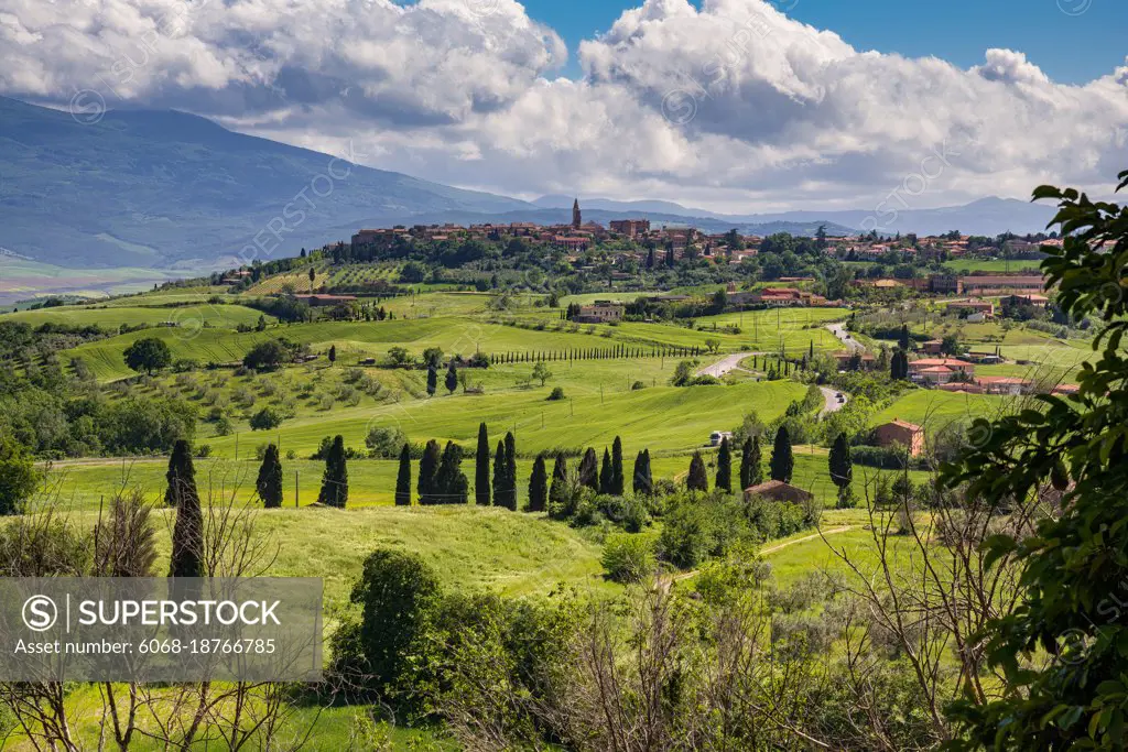 PIENZA, TUSCANY, ITALY - MAY 17 : View of Pienza in Tuscany on May 17, 2013