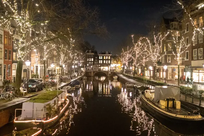 Netherlands, Amsterdam, January 2021. Illustration of daily life in Amsterdam, the Netherlands. Photograph by Martin Bertrand.Pays-Bas, Amsterdam, Janvier 2021. Illustration de vie quotidienne a Amsterdam aux Pays-Bas. Photographie de Martin Bertrand.