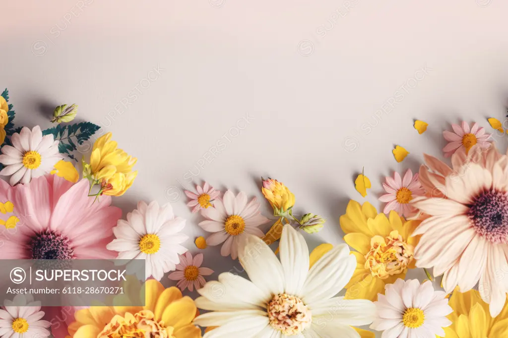 Un fondo de primavera con flores de colores pastel es una obra de arte natural que muestra la belleza y la alegr a de la temporada. La paleta de colores suaves, desde el rosa p lido hasta el amarillo claro, crea una sensaci n de calma y serenidad en cualquier espacio. Las flores delicadas y elegantes a aden un toque de elegancia y sofisticaci n al fondo, mientras que el ambiente general es fresco y vibrante. Este fondo es perfecto para a adir un toque de primavera a cualquier proyecto de dise o, ya sea para una publicidad, un sitio web, o para decorar una habitaci n.