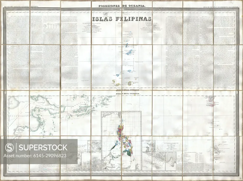 1852 Coello - Morata Case Map of the Philippines No. 3