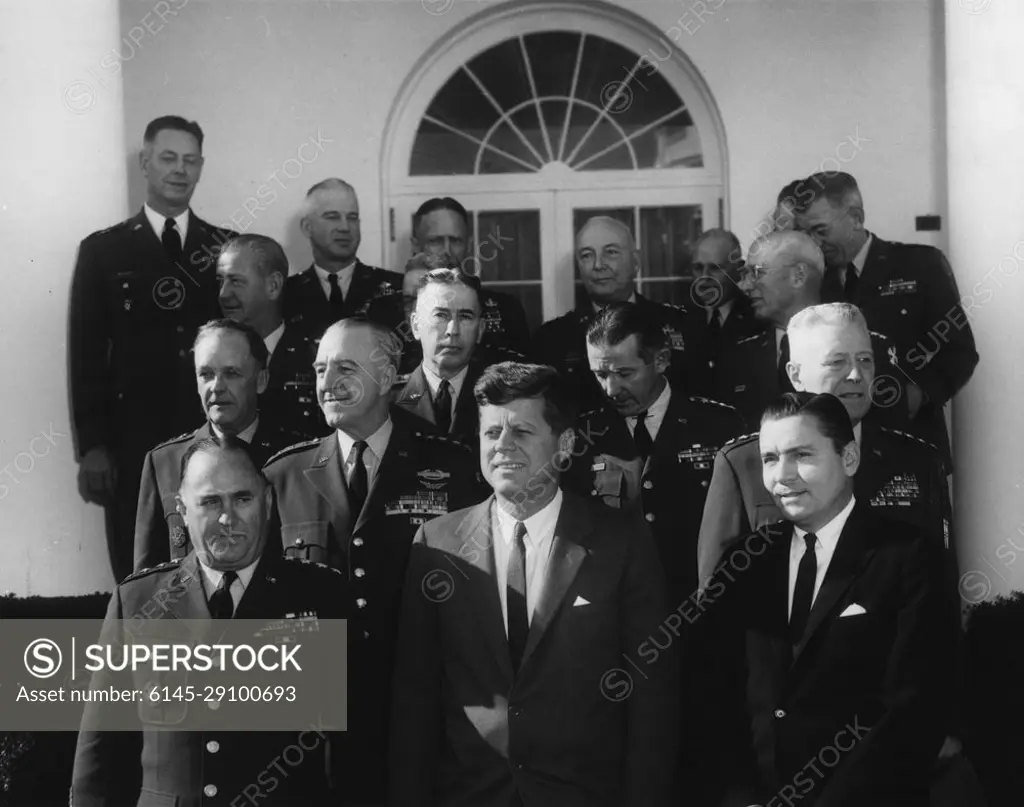 Visit of Army commanders 12 15PM. President John F. Kennedy