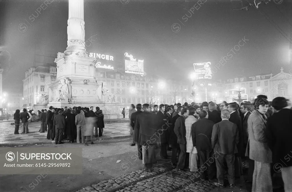 Anefo photo collection. Portugal, politics, street images etc.; Demonstration on 1 February in Lisbon (overview). 11 February 1975. Lisbon, Portugal