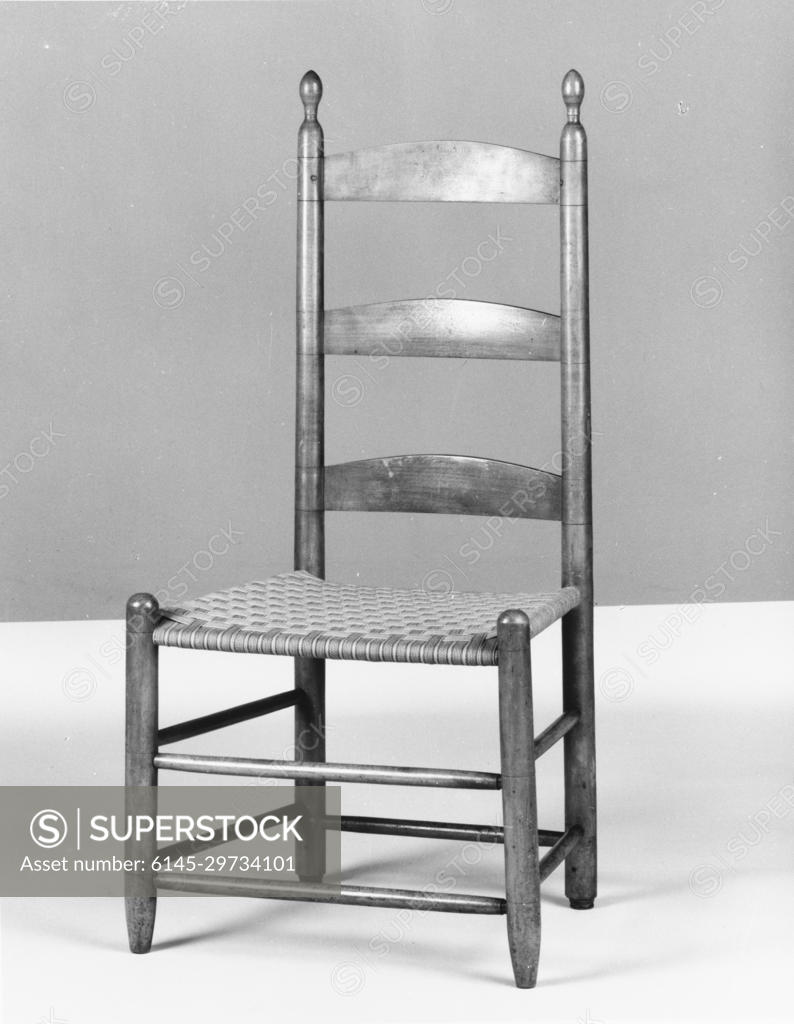 Side Chair 1830–50 United Society of Believers in Christ's Second Appearing  (“Shakers”), Mount Lebanon, New York. Side Chair 1741 - SuperStock