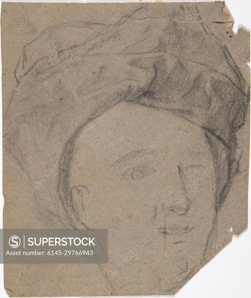 Sketch of Man in Turban 18th century Anonymous, French, 18th century ...