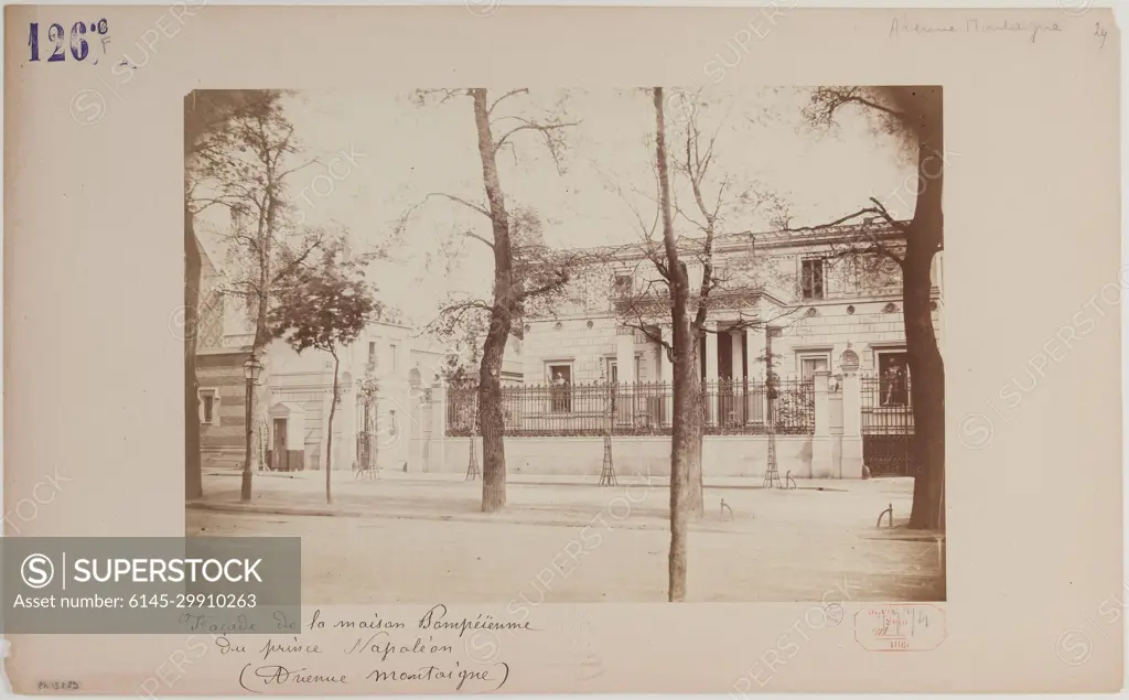 Facade The Pompeian House of Prince Napoleon Avenue Montaigne