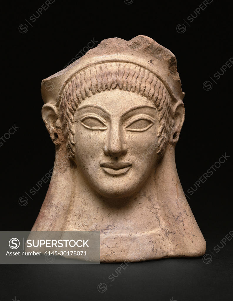 Votive (Gift) in the Shape of a Woman's Head 500 BCE Veii. Supplicants ...