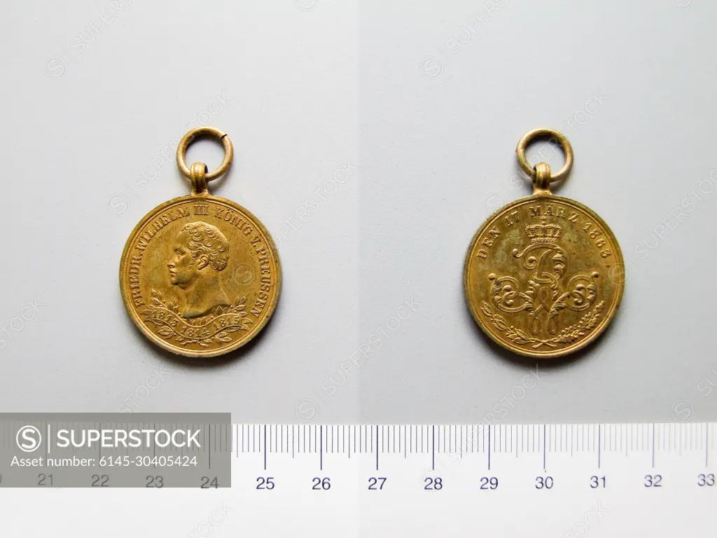 Medal of Frederick William III and the Wars of Liberation1813-1814-1815.  Subject: Frederick William III, King of Prussia, 1770-1840, ruled 1797-1840