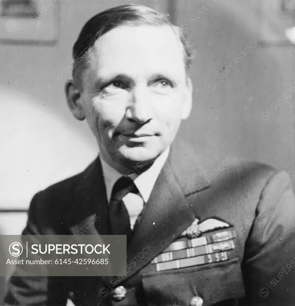 Operation Overlord (the Normandy Landings)- D-day 6 June 1944- Personalities Head and shoulders portrait of Air Chief Marshal Sir Arthur Tedder GCB Deputy Supreme Commander, Allied Expeditionary Force.