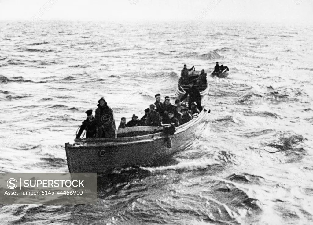 Dunkirk 1940 Three of the armada of little ships which brought