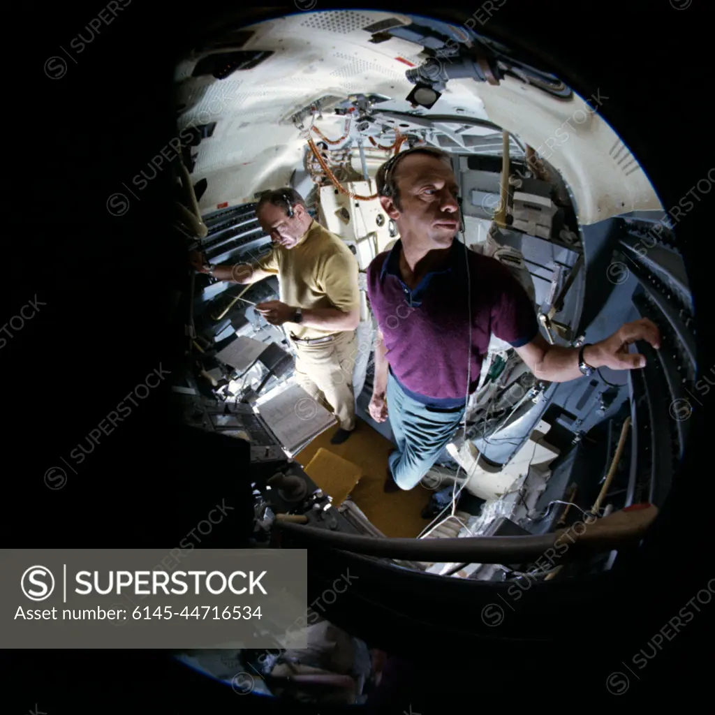 Portrait of Astronaut Stuart A. Roosa, Apollo 14 lunar landing mission Command Module pilot in civilian clothes.