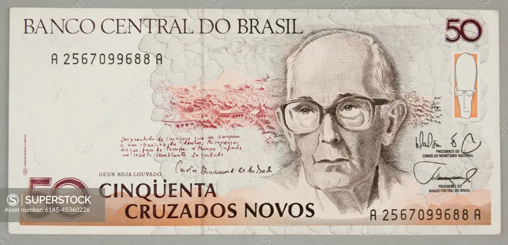 500 cruzados banknote; Banco Central do Brasil; Brazil, b. R. free