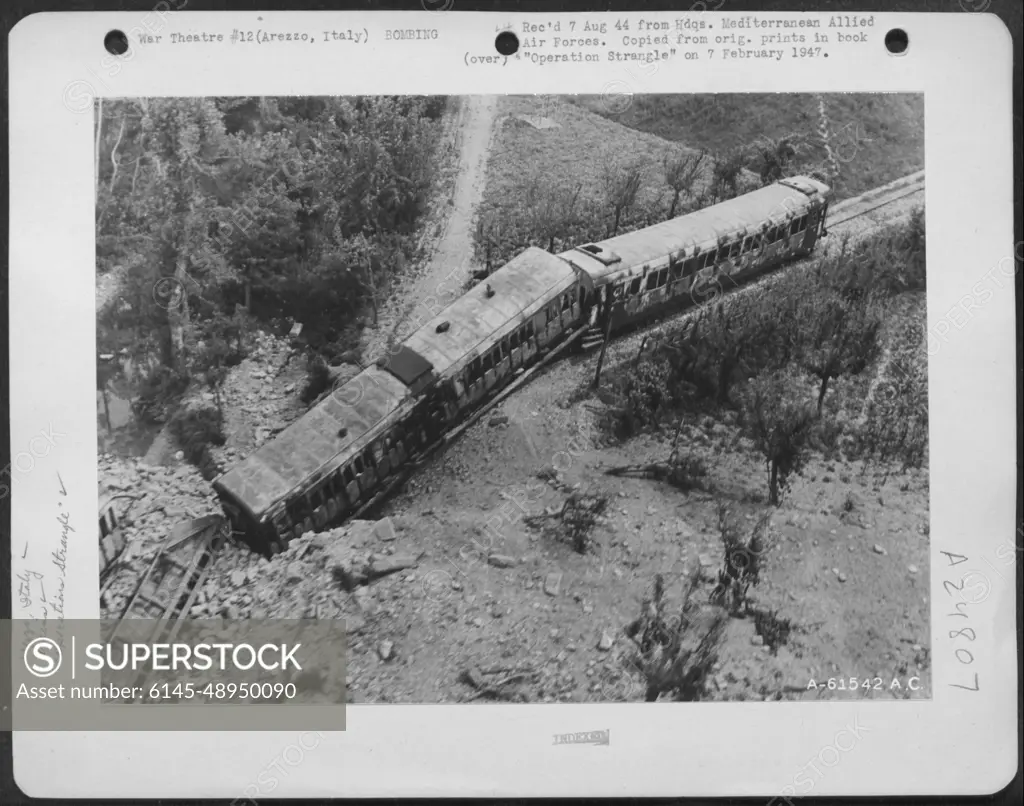 Neatly Trapped On A Low Bridge This German Troop Train Was