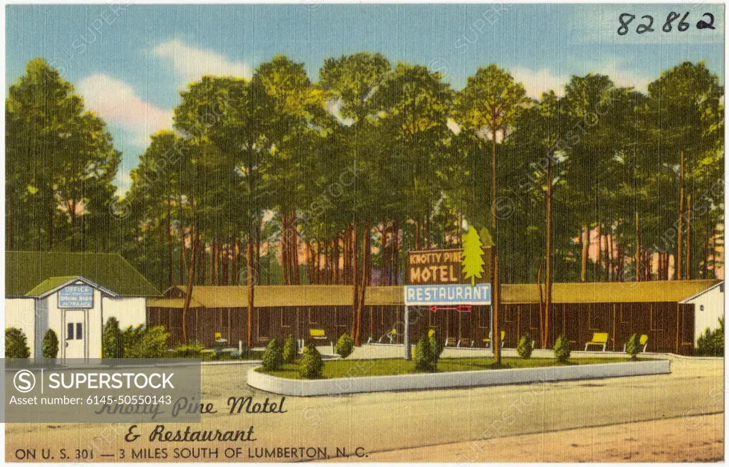 Knotty Pine Motel & Restaurant, on U.S. 301 -- 3 miles south of