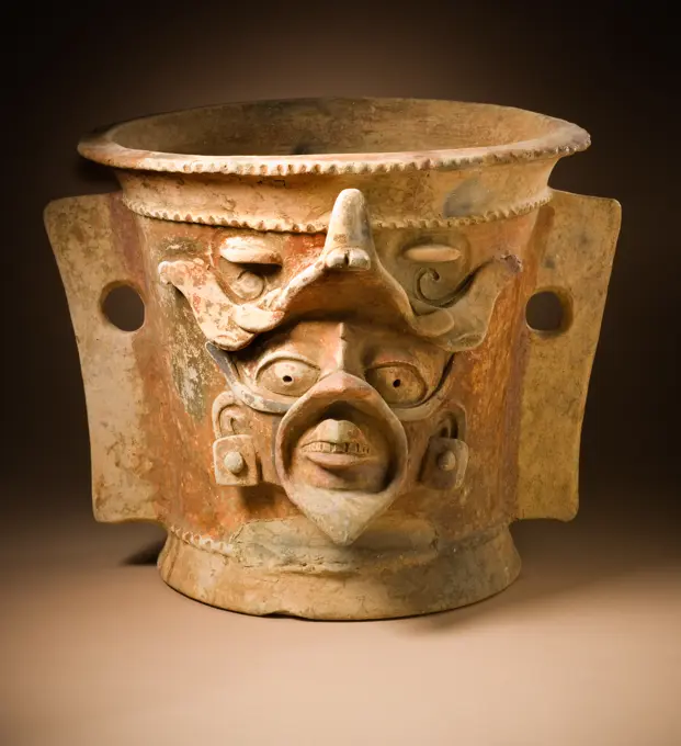 Censer. Guatemala Highlands, Maya (Quiché), 700-900 CE. Ceramics. Ceramic