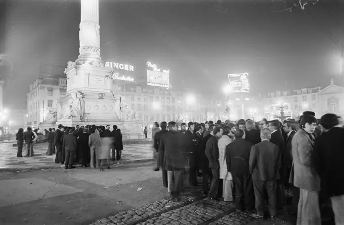 Anefo photo collection. Portugal, politics, street images etc.; Demonstration on 1 February in Lisbon (overview). 11 February 1975. Lisbon, Portugal