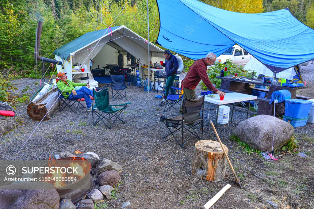 Camping with friends on fishing trips just adds to the fun.