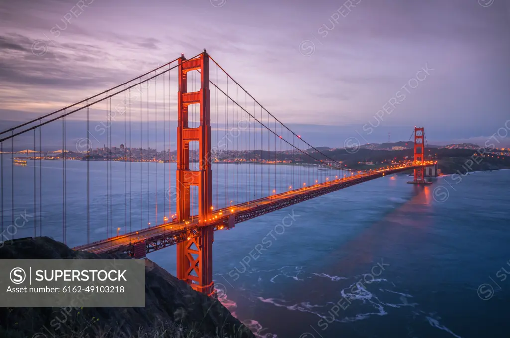 Aerial view of Golden Gate Bridge, San Francisco, USA