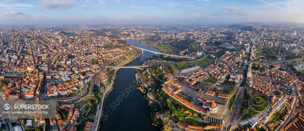 Aerial view of Porto cityscape, Portugal