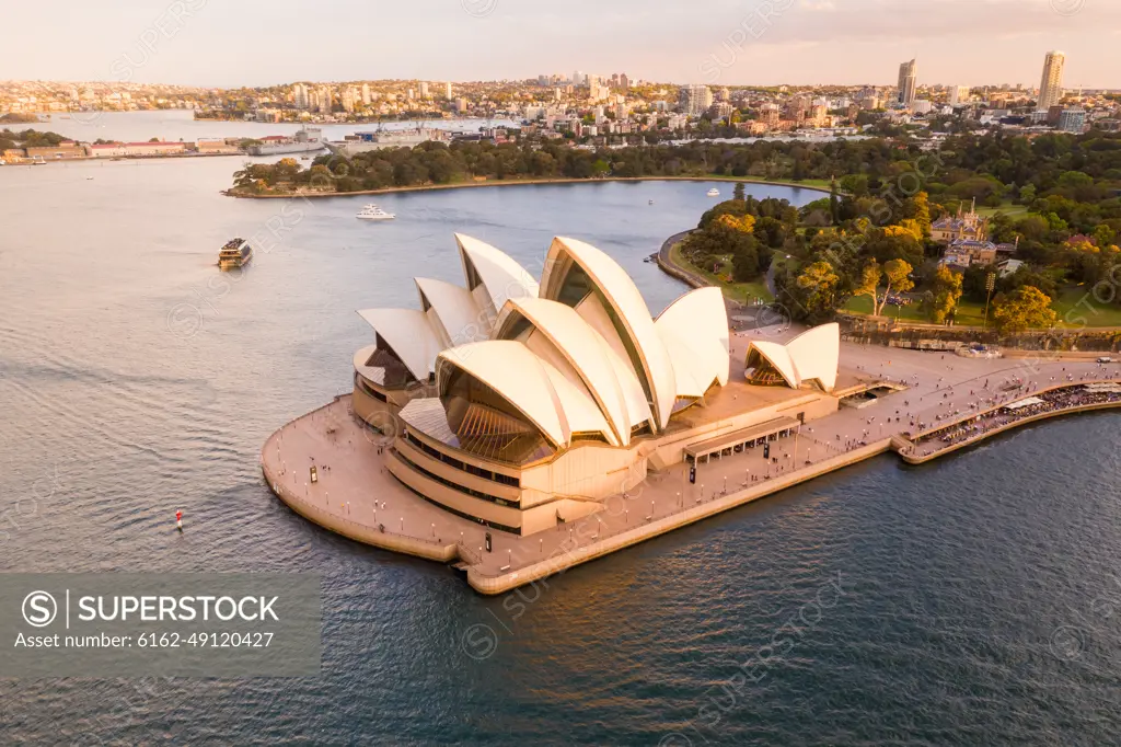 Aerial view of the Sydney Opera House, Sydney, New South Wales, Australia