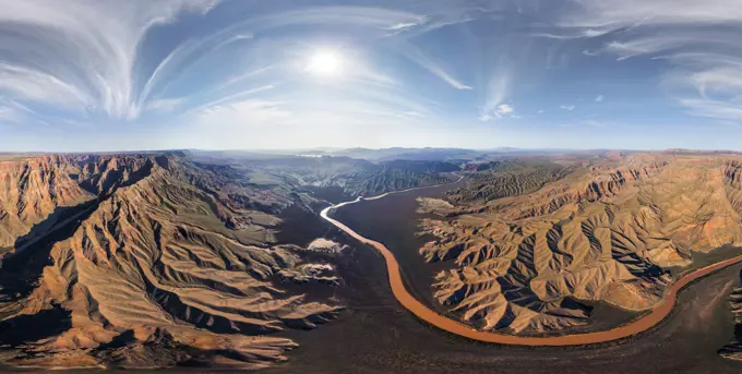 Panoramic aerial view of Grand Canyon, USA