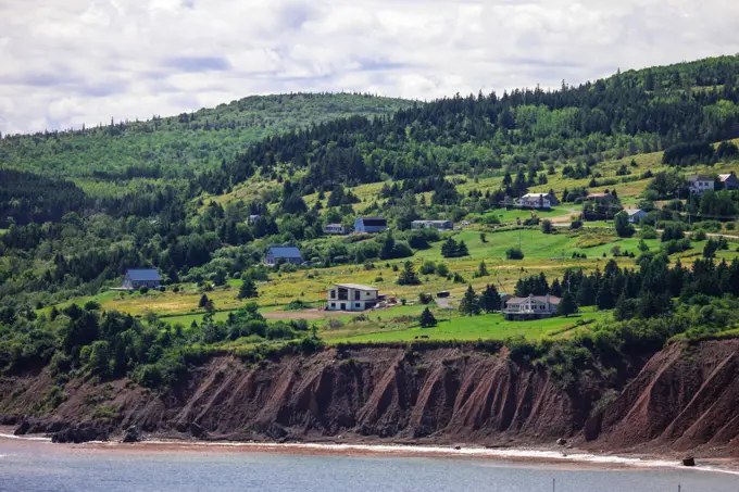 The rolling hillside of Antigonish County in Nova Scotia, one of Canada's atlantic provinces.