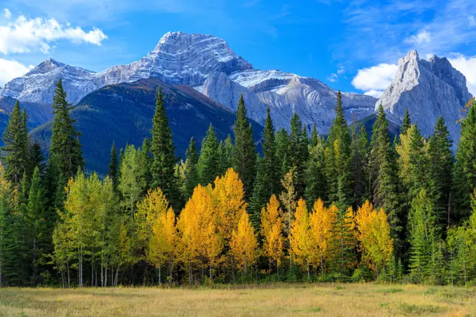 Mount Lougheed is a 3,107-metre (10,194-foot) triple-peak mountain located between Spray Lakes Reservoir and the Wind Valley of Kananaskis Country in