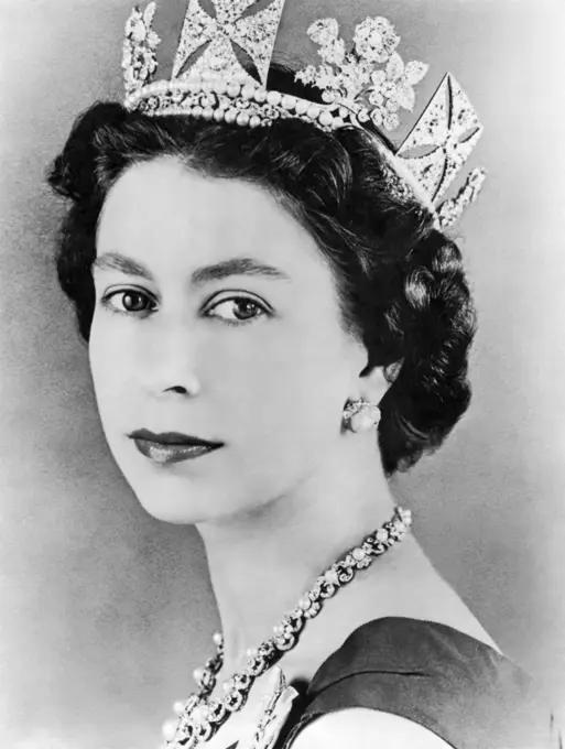 Young Queen Elizabeth II (1926-2022) on October 10, 1957.