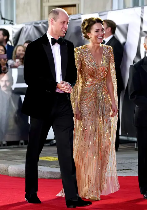 File photo dated 28/09/21 of the Princess of Wales arriving for the World Premiere of No Time To Die, at the Royal Albert Hall in London. Kensington Palace will no longer routinely release details of the Princess of Wales's outfits from her royal engagements, it has been reported. Issue date: Sunday February 2, 2025.