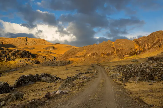 Road in Peru Scenic road in the Cordillera mountains in Peru. Travel background. Copyright: xZoonar.com/GalynaxAndrushkox 20912012