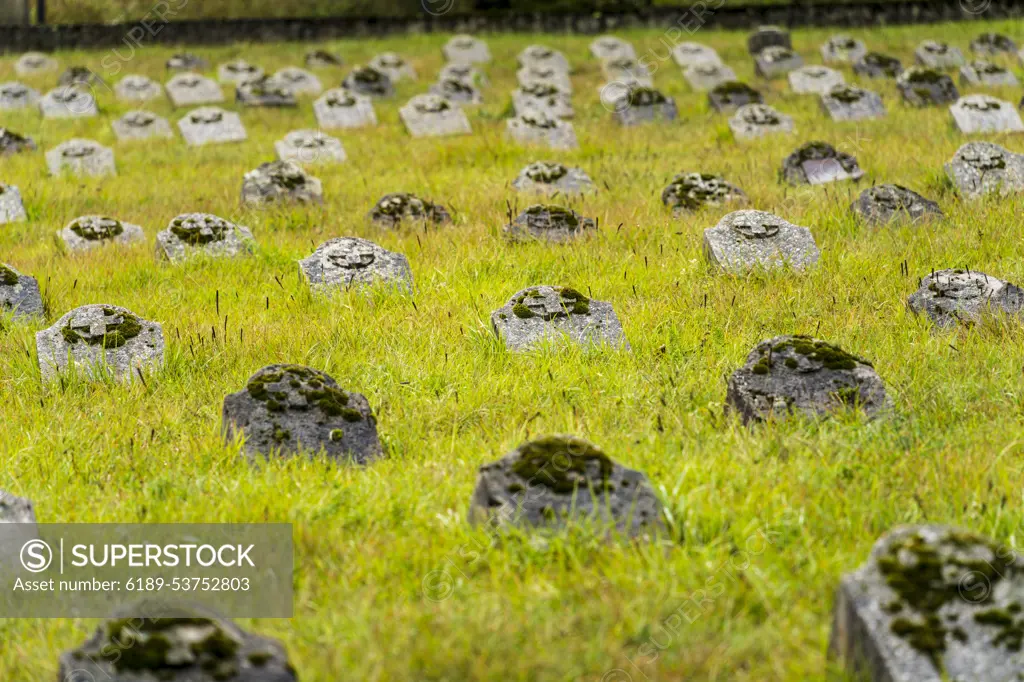 Austro-Hungarian war cemetery, World War I, Bovec, julian alps. Slovenia, Central Europe,