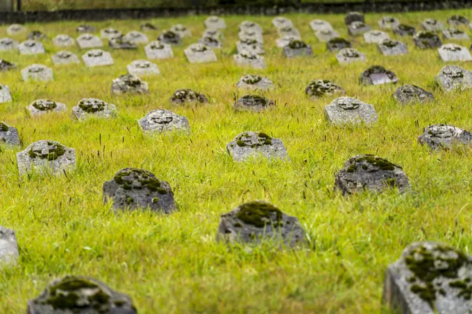 Austro-Hungarian war cemetery, World War I, Bovec, julian alps. Slovenia, Central Europe,