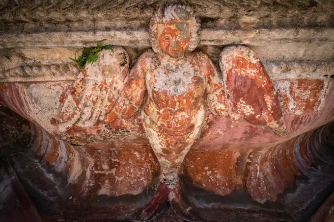 Fuente de Pescados en el convento mercedario, iglesia de la Merced, Antigua Guatemala, departamento de Sacatepéquez, República de Guatemala, América C...