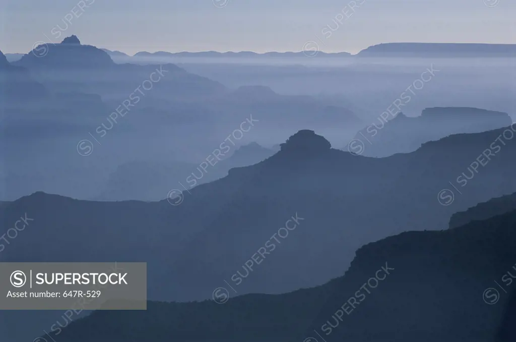 Fog over Grand Canyon National Park, Arizona, USA