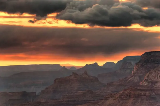 grand canyon national park-view from south ruim-arizona