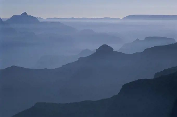 Fog over Grand Canyon National Park, Arizona, USA