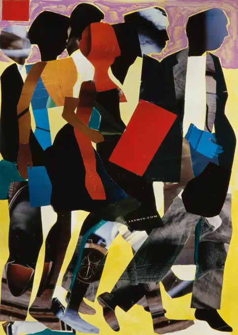 Marching, 2005, Gil Mayers (b.1947/American), Collage