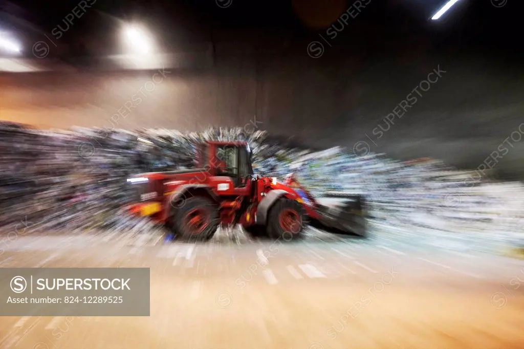 A waste sorting facility.