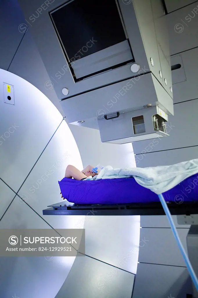 Reportage at the Rinecker Proton Therapy Center in Munich, Germany. The centre has the latest equipment for proton therapy treatment. Proton therapy i...