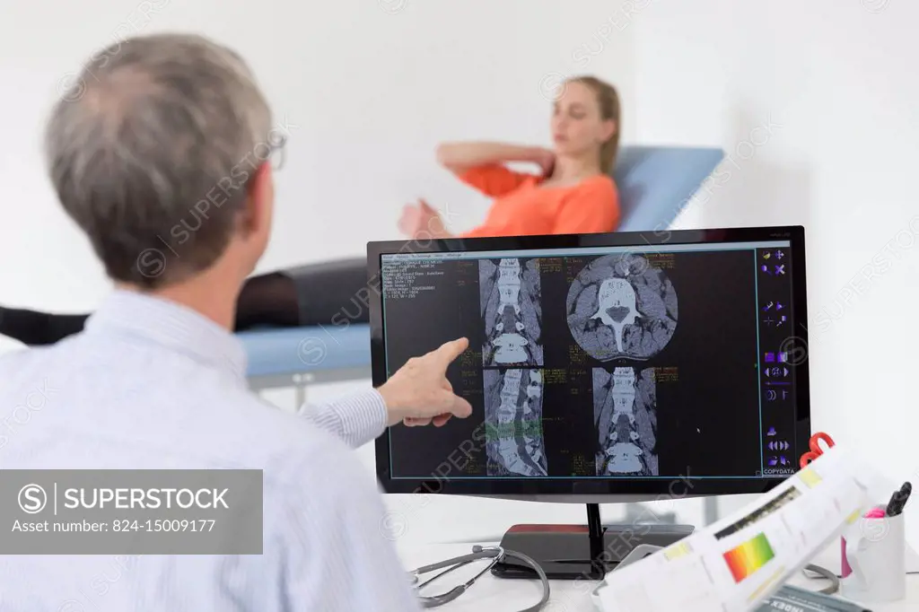 Lumbar scan and bone densitometry.