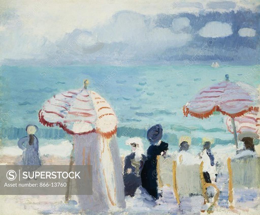 Les Parasols. Raoul Dufy (1877-1953). Oil on canvas. Painted in 1905. 45.8  x 55.2cm - SuperStock