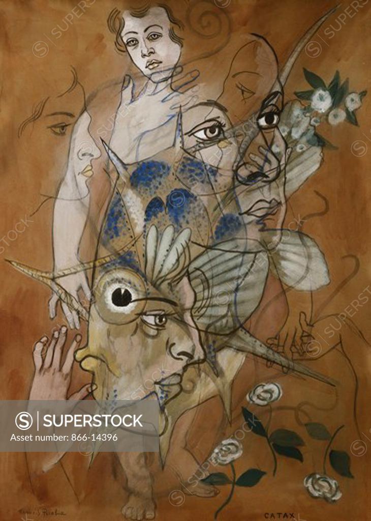 Catax. Francis Picabia (1879-1953). Oil, gouache, watercolour and ...