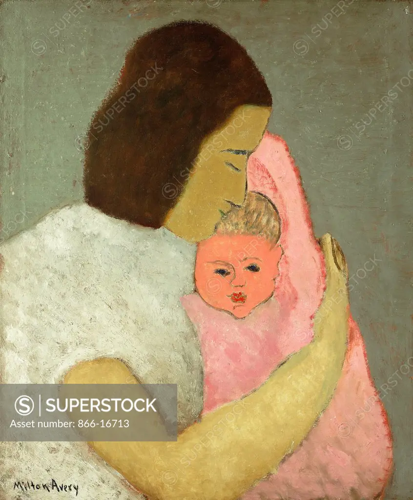 Maternity. Milton Clark Avery (1839-1965). Oil on canvas. Signed and dated 1933. 76 x 63.5cm.