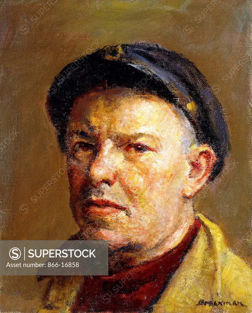 Self-portrait. Robert Brackman (1898-1980). Oil on canvas. 25.5 x 20.5cm.