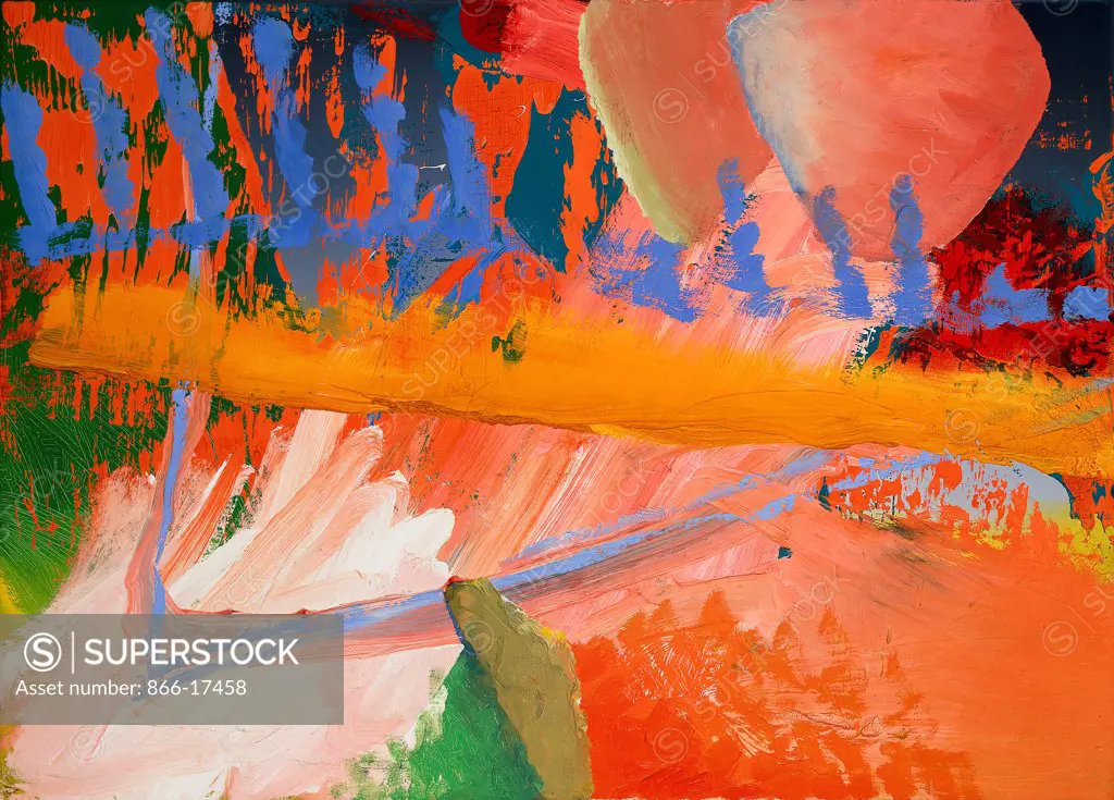 Abstract Image; Abstraktes Bild. Gerhard Richter (born 1932). Oil on canvas. Signed and dated 1981. 50 x 70cm.