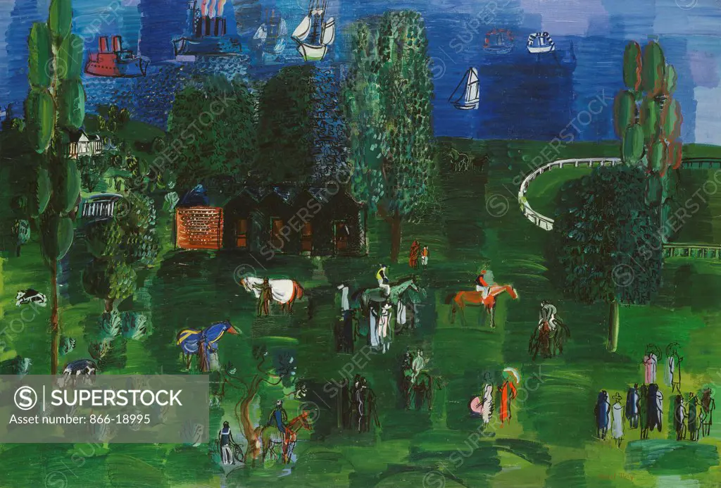 The Paddock; La Paddock. Raoul Dufy (1877-1953). Oil on canvas. Painted 1925-1926. 86 x 126.4cm.