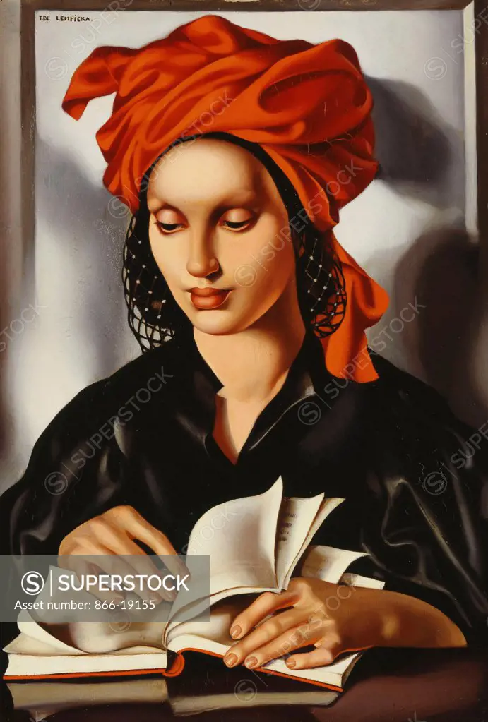 Wisdom; La Sagesse. Tamara de Lempicka (1898-1980). Oil on panel. Painted in 1941. 54.6 x 37.2cm.