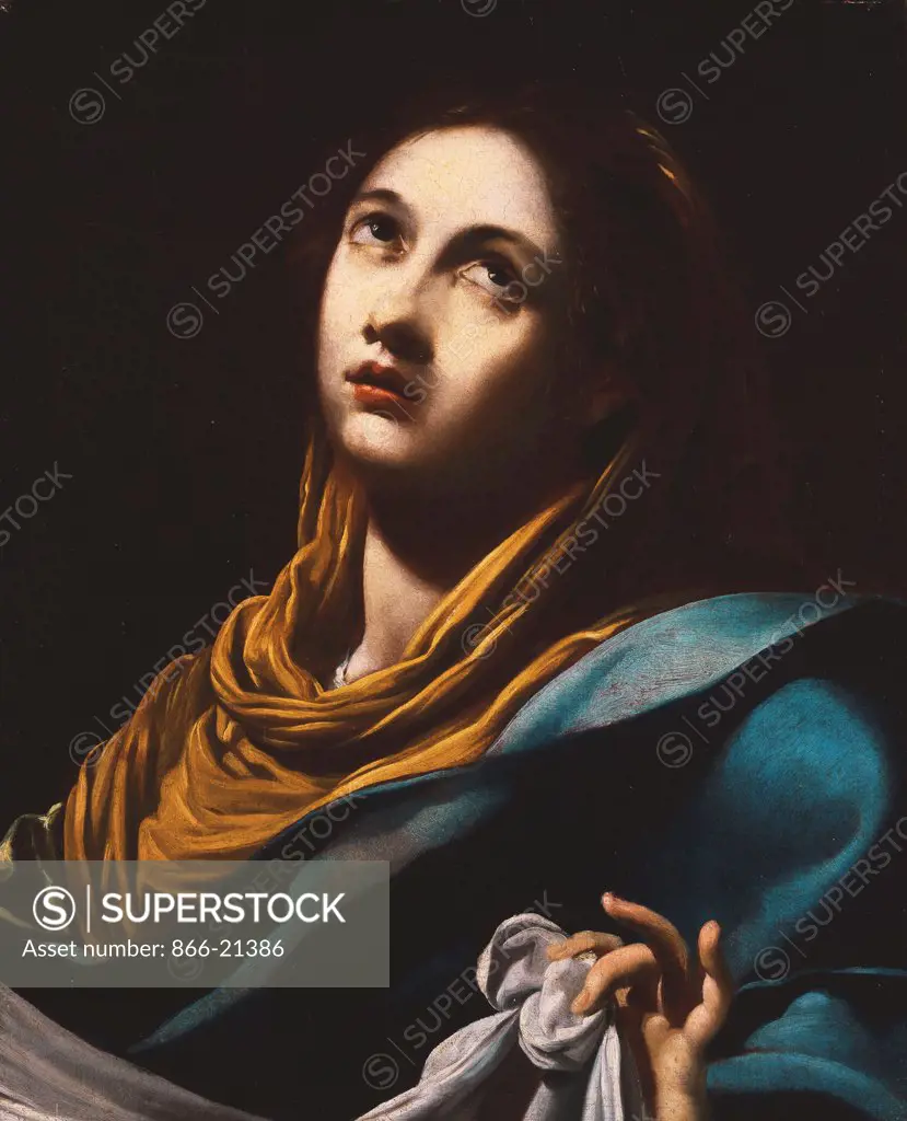 Saint Veronica. Simon Vouet (1590-1649). Oil on canvas. Painted circa early 1630s. 59 x 47.5cm.