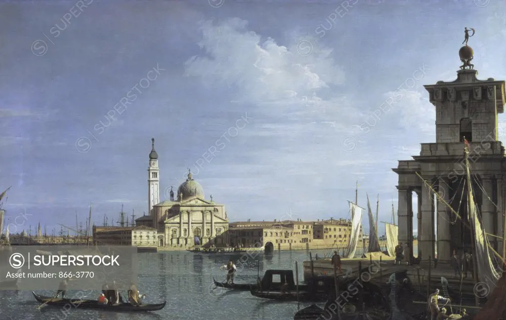 The Island of San Giorgio Maggiore, Venice  Canaletto (Giovanni Antonio Canal) (1697-1768/Italian) Oil on canvas 