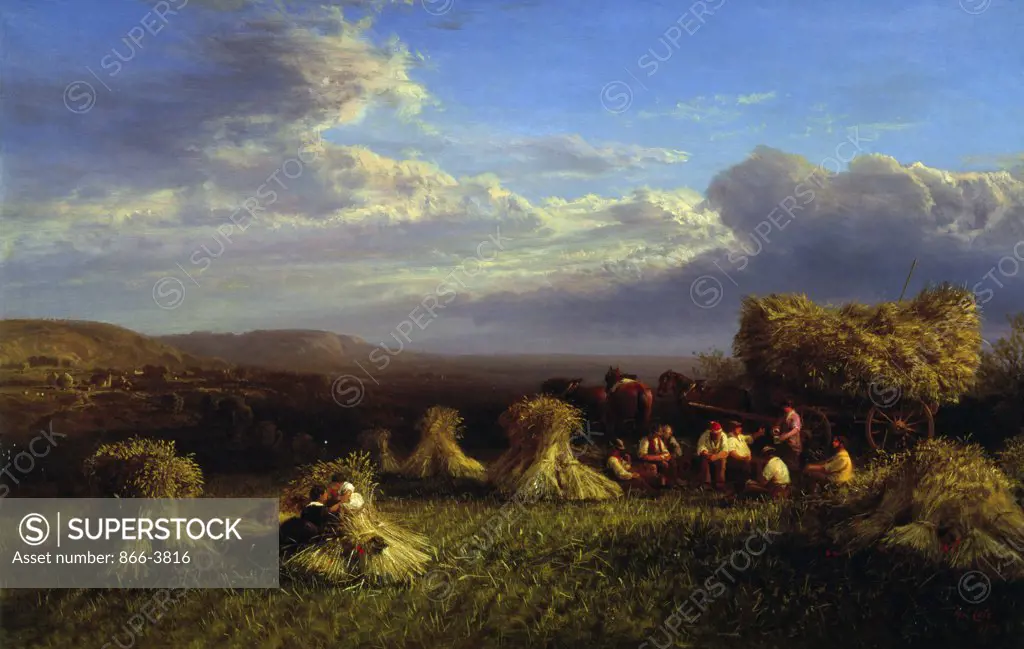 Harvest Scene, by George Vicat Cole, (1833-1893), England, London, Christie's Images